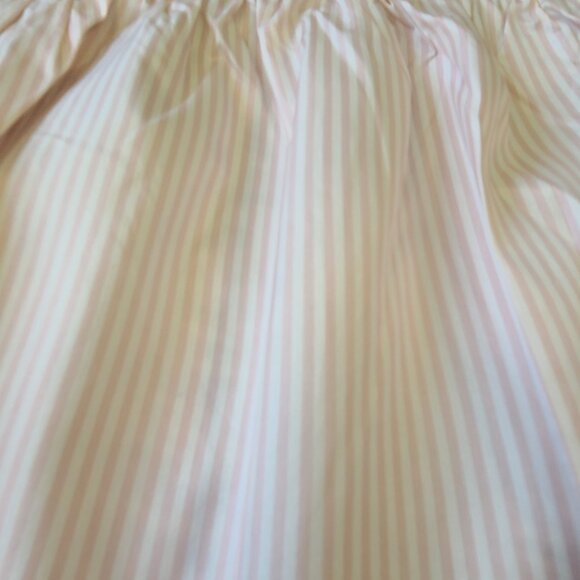 NWT J CREW Mixed Media Linen Silk Medium Tank Gray Front Pink White Stripe Back - Picture 7 of 13